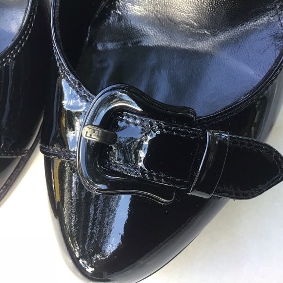 Fendi Shoes - Authentic💛Fendi Black Patent Leather Heels EUC